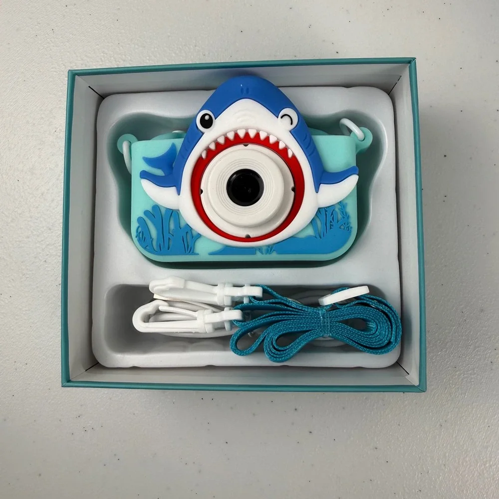 Shark Camera Kids OS Digital Camera Blue Shark Toy XL-930 Ocean Theme Gift New